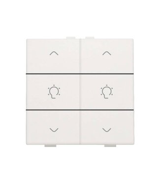 Niko Dubbele dimbediening, White