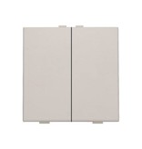 Niko Tweevoudige drukknop voor Niko Home Control, Light grey