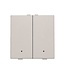 Niko Tweevoudige drukknop met led voor Niko Home Control, Light grey