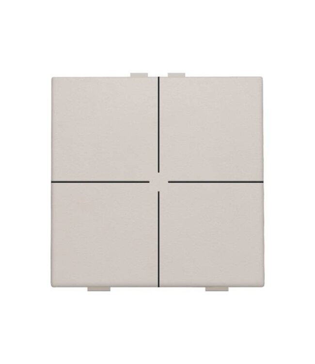 Niko Viervoudige drukknop voor Niko Home Control, Light grey
