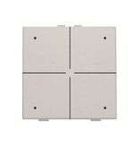 Niko Viervoudige drukknop met led voor Niko Home Control, Light grey