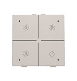 Niko Ventilatiebediening met led voor Niko Home Control, Light grey