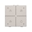 Niko Ventilatiebediening met led voor Niko Home Control, Light grey