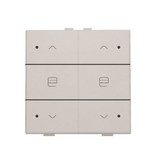 Niko Dubbele motorbediening met led voor Niko Home Control, Light grey