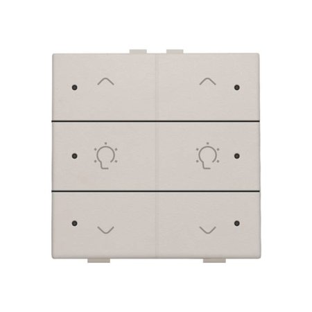 Niko Dubbele dimbediening met led voor Niko Home Control, Light grey