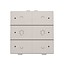 Niko Dubbele dimbediening met led voor Niko Home Control, Light grey