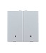 Niko Tweevoudige drukknop met led voor Niko Home Control, Sterling