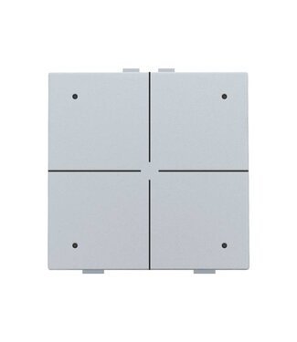 Niko Viervoudige drukknop met led, Sterling