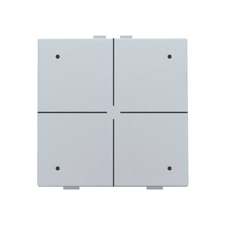 Niko Viervoudige drukknop met led voor Niko Home Control,Sterling