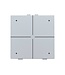 Niko Viervoudige drukknop met led voor Niko Home Control, Sterling