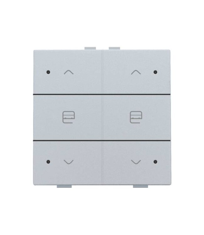 Niko Dubbele motorbediening met led voor Niko Home Control, Sterling