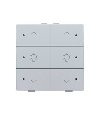 Niko Dubbele dimbediening met led, Sterling Niko Dubbele dimbediening met led, Sterling