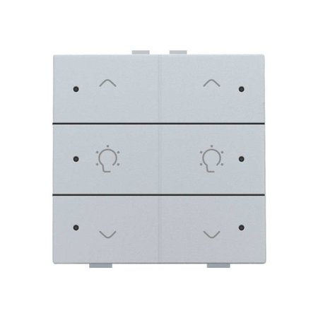Niko Dubbele dimbediening met led voor Niko Home Control,Sterling