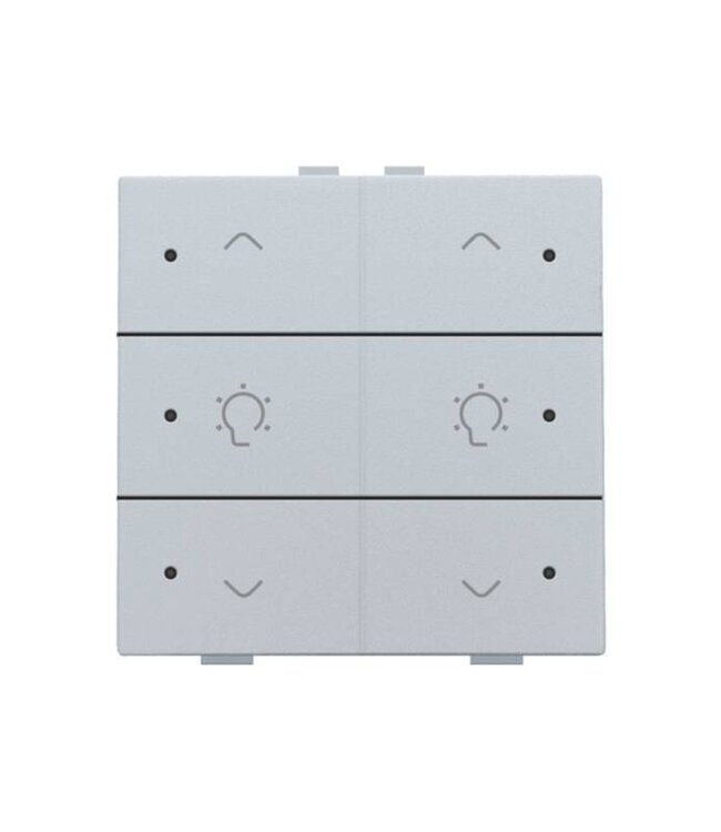Niko Dubbele dimbediening met led voor Niko Home Control, Sterling