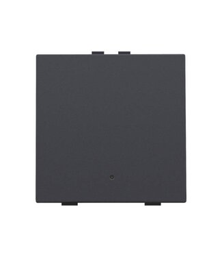 Niko Enkelvoudige drukknop met led, Anthracite