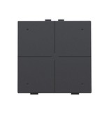 Niko Viervoudige drukknop met led voor Niko Home Control,Anthracite