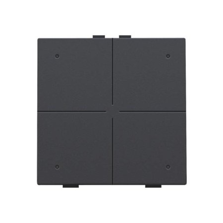 Niko Viervoudige drukknop met led voor Niko Home Control,Anthracite