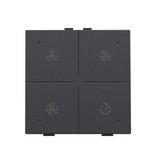 Niko Ventilatiebediening met led voor Niko Home Control,Anthracite