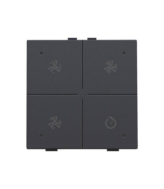 Niko Ventilatiebediening met led, Anthracite