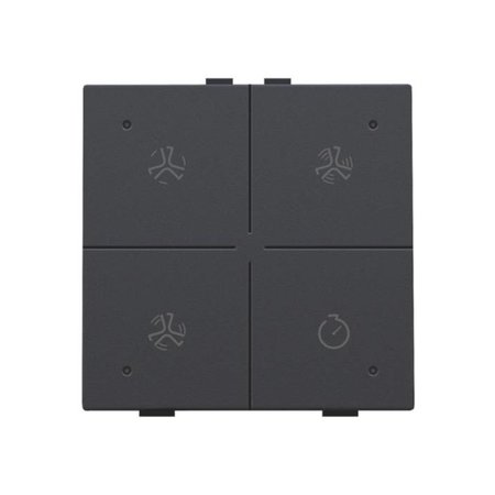 Niko Ventilatiebediening met led voor Niko Home Control,Anthracite