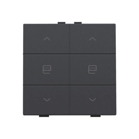 Niko Dubbele motorbediening voor Niko Home Control,Anthracite