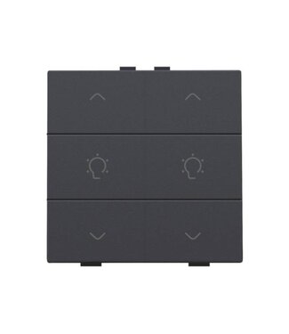 Niko Dubbele dimbediening, Anthracite