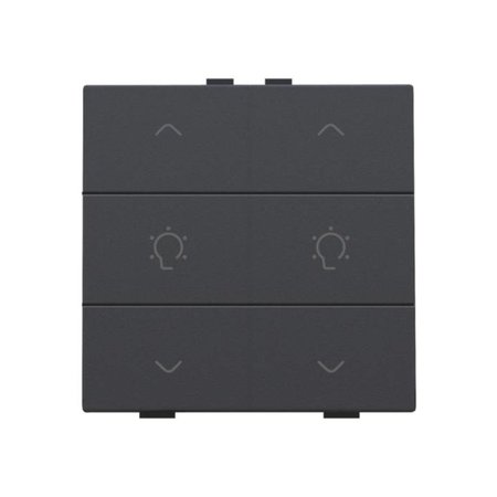 Niko Dubbele dimbediening voor Niko Home Control, Anthracite