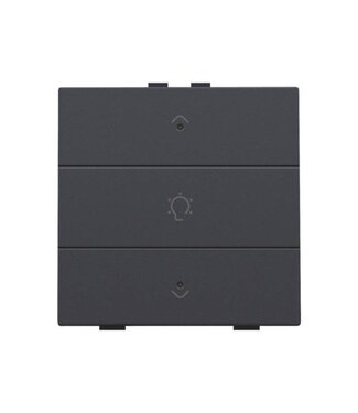 Niko Enkelvoudige dimbediening met led, Anthracite