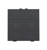 Niko Dubbele dimbediening met led voor Niko Home Control,Anthracite