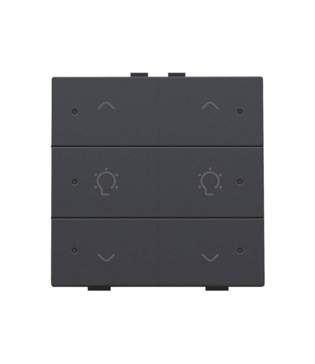 Niko Dubbele dimbediening met led voor Niko Home Control, Anthracite