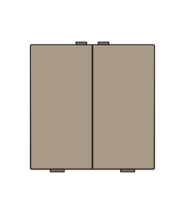Niko Tweevoudige drukknop voor Niko Home Control,Bronze