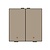 Niko Tweevoudige drukknop met led, Bronze