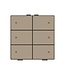 Niko Zesvoudige drukknop met led voor Niko Home Control, Bronze