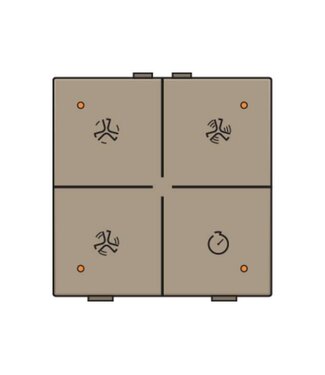 Niko Ventilatiebediening met led, Bronze Niko Ventilatiebediening met led, Bronze