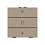 Niko Enkelvoudige dimbediening met led voor Niko Home Control,Bronze