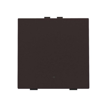 Niko Enkelvoudige drukknop met led voor Niko Home control,Dark brown