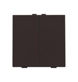 Niko Tweevoudige drukknop voor Niko Home Control,Dark brown