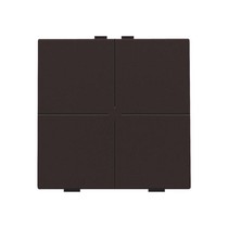 Viervoudige drukknop,Dark brown