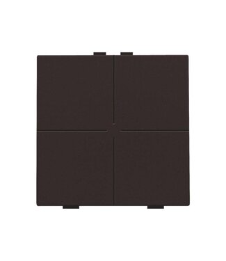 Niko Viervoudige drukknop,Dark brown