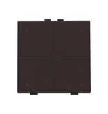 Niko Viervoudige drukknop met led voor Niko Home Control,Dark brown