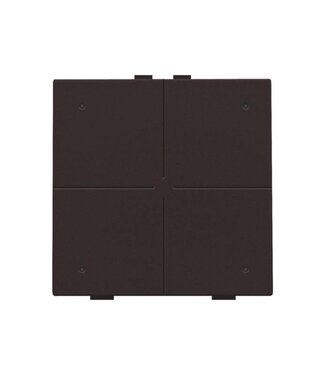 Niko Viervoudige drukknop met led,Dark brown Niko Viervoudige drukknop met led,Dark brown