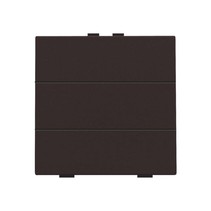 Zesvoudige drukknop,Dark brown