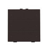 Niko Zesvoudige drukknop met led voor Niko Home Control,Dark brown