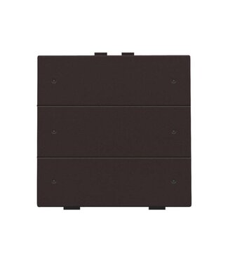 Niko Zesvoudige drukknop met led,Dark brown