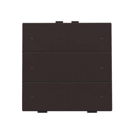 Niko Zesvoudige drukknop met led voor Niko Home Control,Dark brown