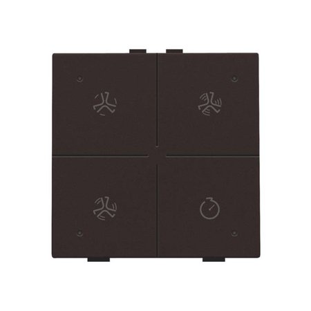 Niko Ventilatiebediening met led voor Niko Home Control,Dark brown