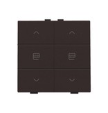 Niko Dubbele motorbediening voor Niko Home Control,Dark brown