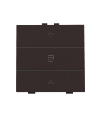Niko Enkelvoudige motorbediening met led,Dark brown