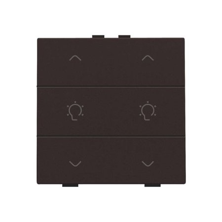 Niko Dubbele dimbediening voor Niko Home Control,Dark brown