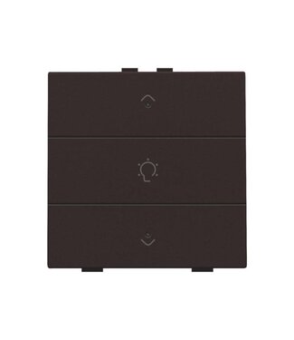 Niko Enkelvoudige dimbediening met led,Dark brown